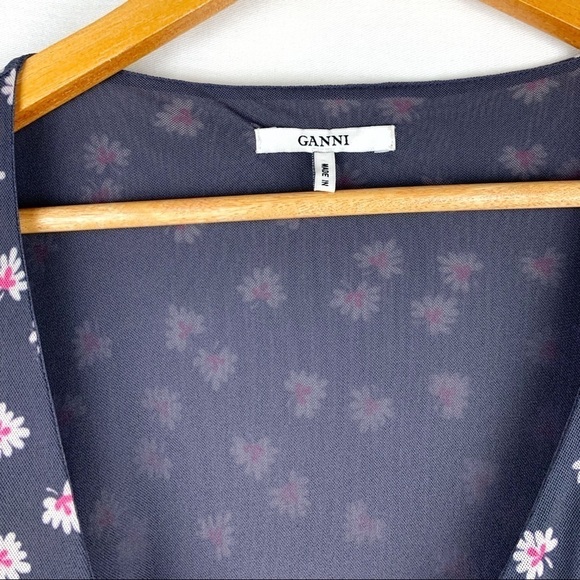 Ganni Tilden floral wrap dress - Picture 5 of 6